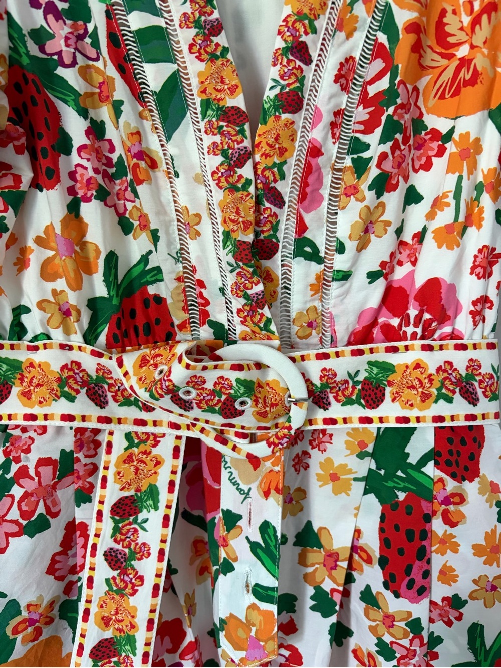 FARM Rio White One-Piece with Bright Strawberry & Floral Print - Picture 4 of 9